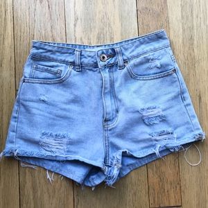 Pacsun Mom Shorts Light Wash